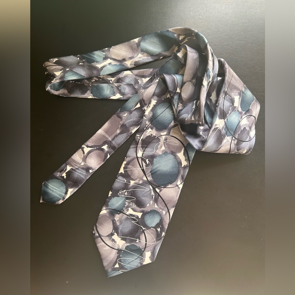 J. Garcia 100% Silk Tie - Courtyard Performance - Collection Fifty-Nine - Blue